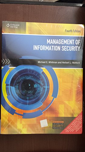 Stock image for MANAGEMENT OF INFORMATION SECURITY, 4 ED for sale by Vaci