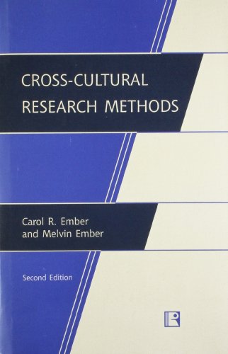 Stock image for CROSS CULTURAL RESEARCH METHODS for sale by Books in my Basket
