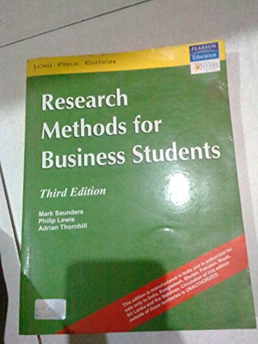 Stock image for Research Methods for Business Students for sale by medimops