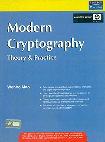 9788131702123: Modern Cryptography : Theory And Practice