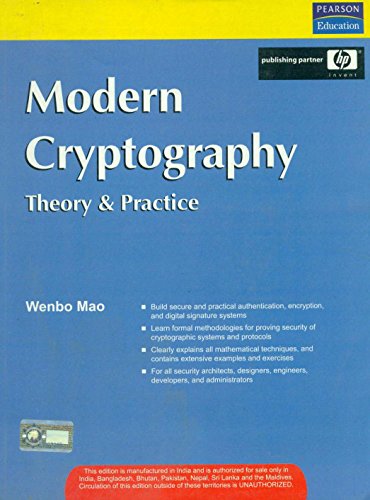 9788131702123: Modern Cryptography: Theory and Practice