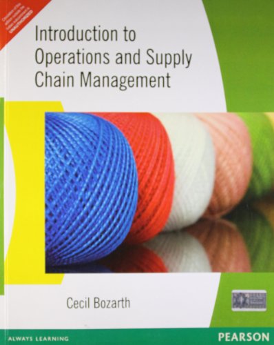 Beispielbild fr Introduction to Operations and Supply Chain Management zum Verkauf von Majestic Books