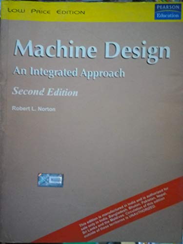 Imagen de archivo de Machine Design: An Integrated Approach, 2e a la venta por dsmbooks