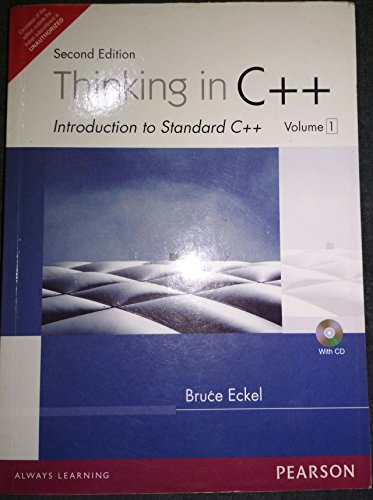 9788131706619: Thinking in C++, 2e ,Volume 1