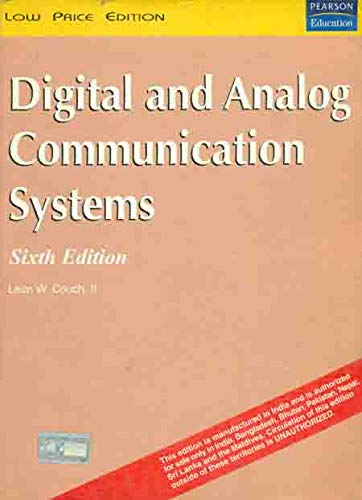 Stock image for Digital and Analog Communication Systems for sale by Books Puddle