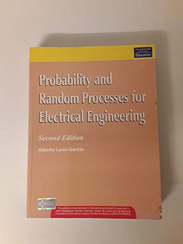 9788131709177: Probability And Random Processes For Electrical Engineering, 2Ndediton