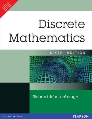 9788131712870: Discrete Mathematics, 6/e (New Edition) [Paperback] [Jan 01, 2004] Johnsonbaugh
