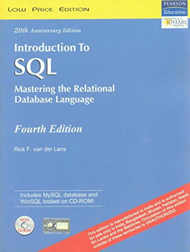 Beispielbild fr Intro To Sql W/Cd zum Verkauf von dsmbooks