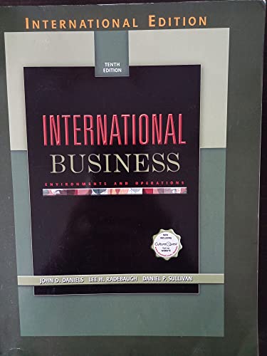 Beispielbild fr International Business: Environments and Operations zum Verkauf von Irish Booksellers