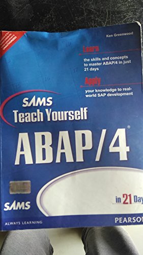 Beispielbild fr Sams Teach Yourself ABAP/4 in 21 Days zum Verkauf von SecondSale