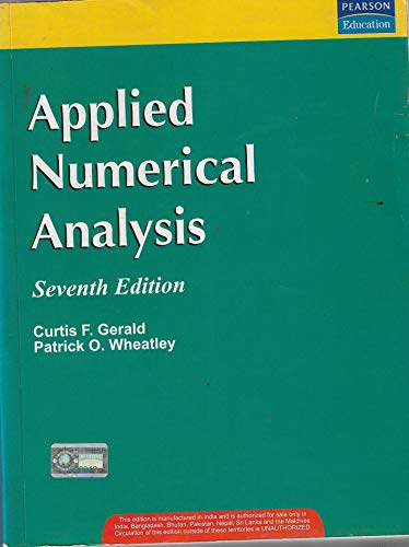 9788131717400: APPLIED NUMERICAL ANALYSIS