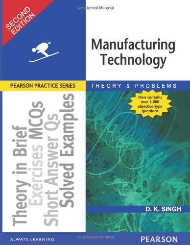 9788131722275: Manufacturing Technology, 2/e