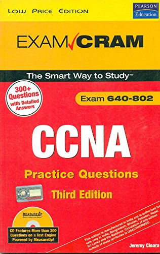 9788131722848: (CCNA Practice Questions (Exam 640-802) [With CDROM]) BY (Cioara, Jeremy) on 2008