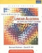 Stock image for INTRODUCTORY LINEAR ALGEBRA: AN APPLIED FIRST COURSE for sale by Irish Booksellers