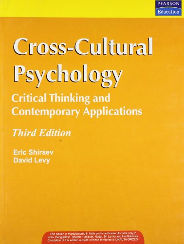 Imagen de archivo de Cross-Cultural Psychology a la venta por Majestic Books