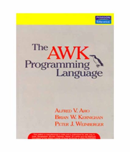 9788131726341: The Awk Programming Language