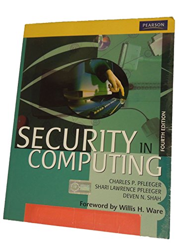 Imagen de archivo de Security In Computing, 4Th Edition a la venta por Irish Booksellers