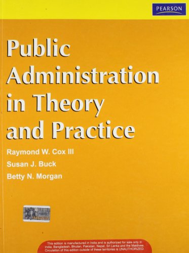 9788131728239: Public Adminstration Theory & Practi