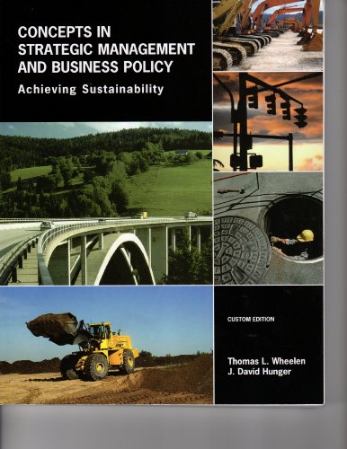 Stock image for Concepts in Strategic Management and Business Policy for sale by Irish Booksellers