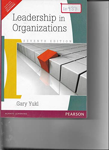 9788131761083: Leadership In Organizations 7ed [Paperback] Gary A Yukl
