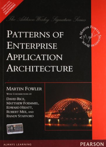 Beispielbild fr Pearsonn Patterns Of Enterprise Application Architecture zum Verkauf von Book Deals