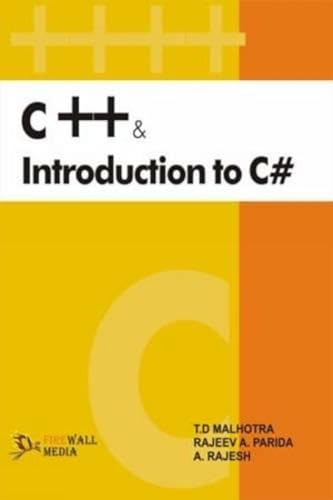 Stock image for C++ and Introduction to C# for sale by Books in my Basket