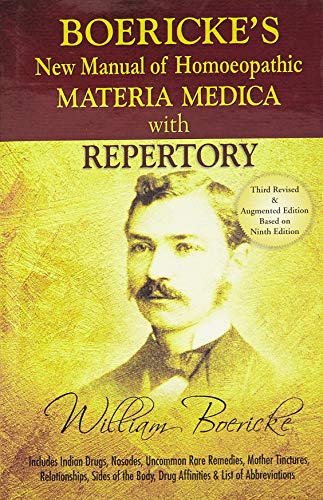 Stock image for NEW MANUAL OF HOMOEOPTHIC MATERIA MEDICA WITH REPERTORY for sale by Books in my Basket
