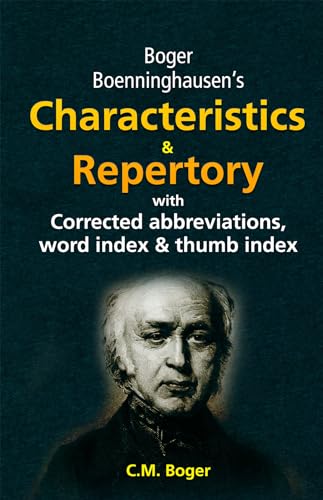Stock image for Boger Boenninghausen's Characteristics & Repertory With Corrected Abbreviations,Word Index & Thumb Index for sale by GF Books, Inc.