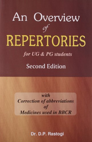 Beispielbild fr An Overview of Repertories for UG and PG Students zum Verkauf von Books Puddle