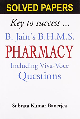 Stock image for B Jain's Bhms Solved Papers on Pharmacy for sale by ThriftBooks-Dallas