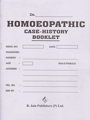 9788131937938: Homeopathic Case History Booklet