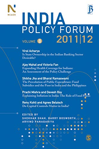 Stock image for India Policy Forum, 2011-12, Vol. VIII for sale by Books Puddle