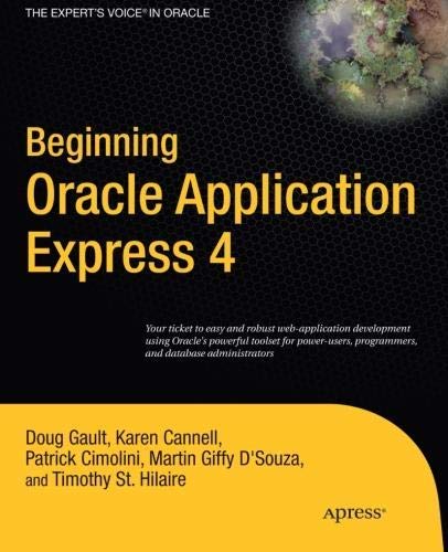 Beispielbild fr Beginning Oracle Application Express 4 zum Verkauf von Books Puddle