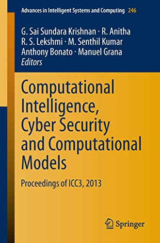 Immagine dell'editore per Computational Intelligence, Cyber Security and Computational Models: Proceedings of ICC3, 2013 (Advances in Intelligent Systems and Computing, 246) venduto da Phatpocket Limited