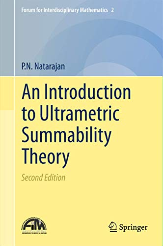 Beispielbild fr An Introduction to Ultrametric Summability Theory zum Verkauf von Buchpark