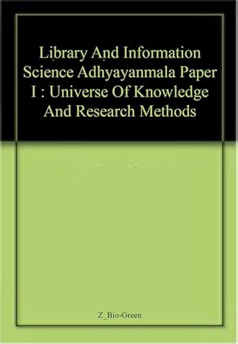 Stock image for Universe of Knowledge and Research Methods, Paper-I for sale by Books Puddle