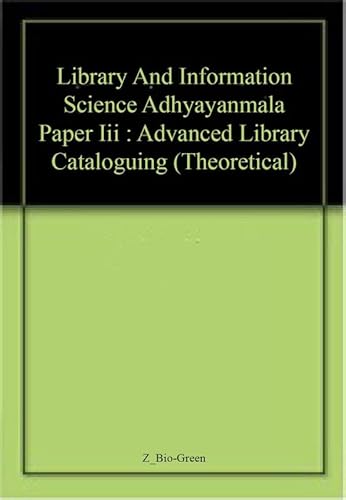 Beispielbild fr Paper III : Advanced Library Cataloguing (Theoretical) zum Verkauf von Books Puddle