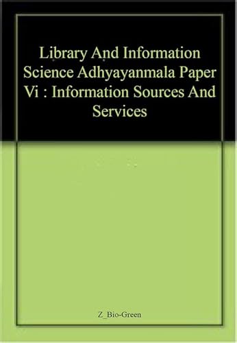 Beispielbild fr Information Sources and Services, Paper VI zum Verkauf von Books Puddle