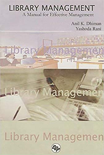 Imagen de archivo de Library Management: A Manual for Effective Management a la venta por GF Books, Inc.