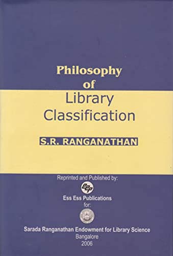 Imagen de archivo de Philosophy of Library Classification a la venta por Books Puddle