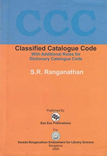 Stock image for Classified Catalogue Code: With Additional Rules for Dictionary Catalogue Code for sale by dsmbooks