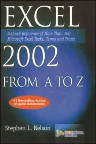 Stock image for Excel 2002 from A to Z for sale by Books in my Basket