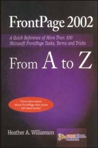 Stock image for FrontPage 2002 from A to Z for sale by Books Puddle