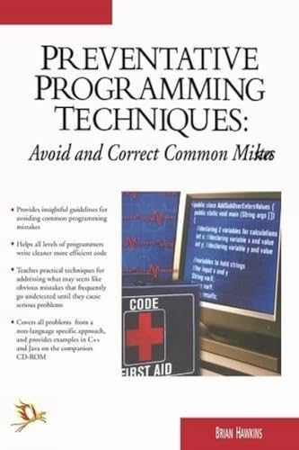 Imagen de archivo de Preventative Programming Techniques a la venta por Books Puddle