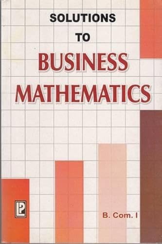 Beispielbild fr Solutions to Business Mathematics zum Verkauf von Books in my Basket