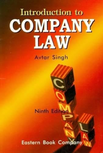 Introduction to Company Law (9788170127154) by Singh, Avtar