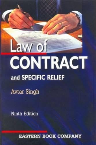 9788170128571: Law of Contract and Specific Relief