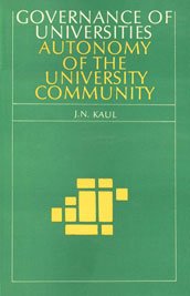 9788170172345: Governance of Universities: Autonomy of the University Community