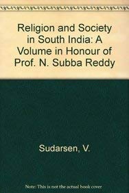 9788170184355: Religion and Society in South India: A Volume in Honour of Prof. N. Subba Reddy