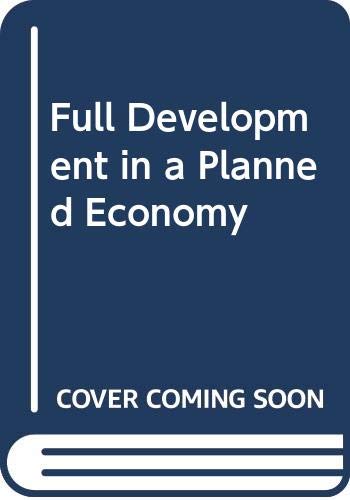 9788170185277: Full Development in a Planned Economy